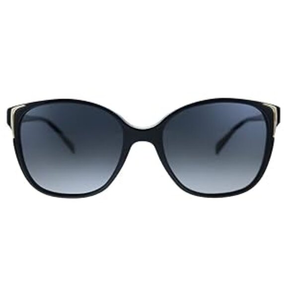 160 NWT - Prada Conceptual PR 01OS 1AB5W1 Black Plastic Square Sunglasses Grey